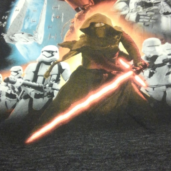 🔥🤖 Kylo Ren ✨️Star Wars Shirt Medium New Order Jedi 💎 Darth Vader Han Solo - Picture 10 of 11
